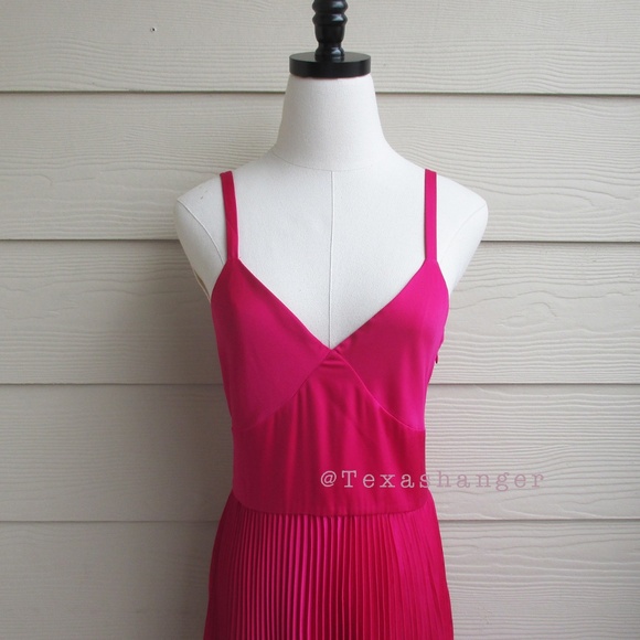 NWT Polo Ralph Lauren Pleated Midi Dress Size 2 Pink - Picture 14 of 15